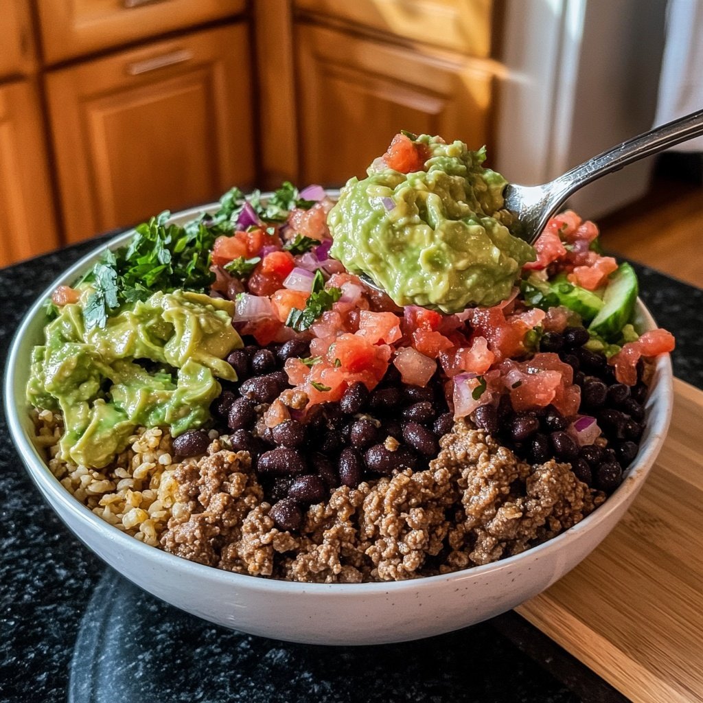 Ground Beef Burrito Bowls