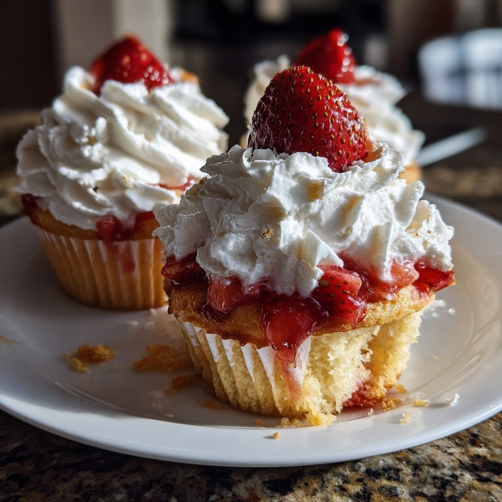 Classic Strawberry Shortcake Cupcakes