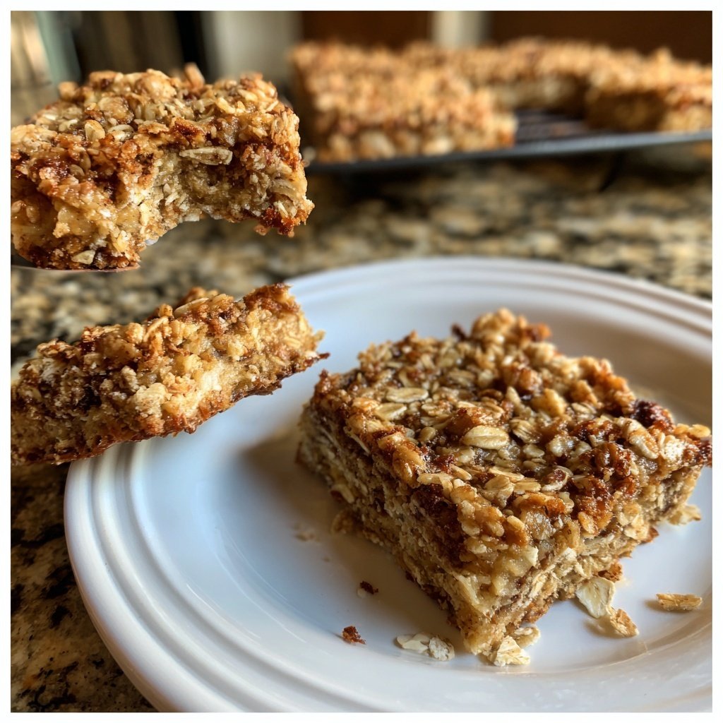 Banana Oat Yogurt Squares
