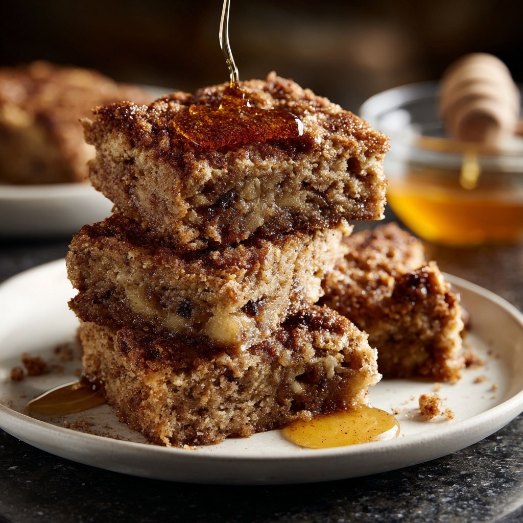 Cinnamon Banana Breakfast Squares