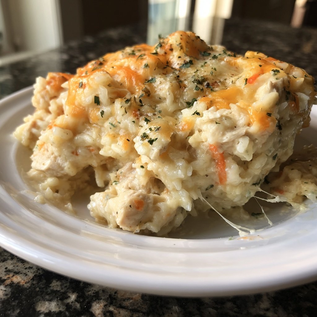 Creamy Chicken Rice Bake