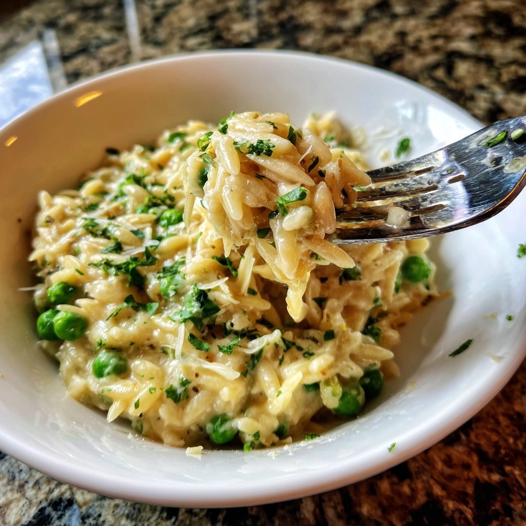 Romantic Creamy Orzo for Two