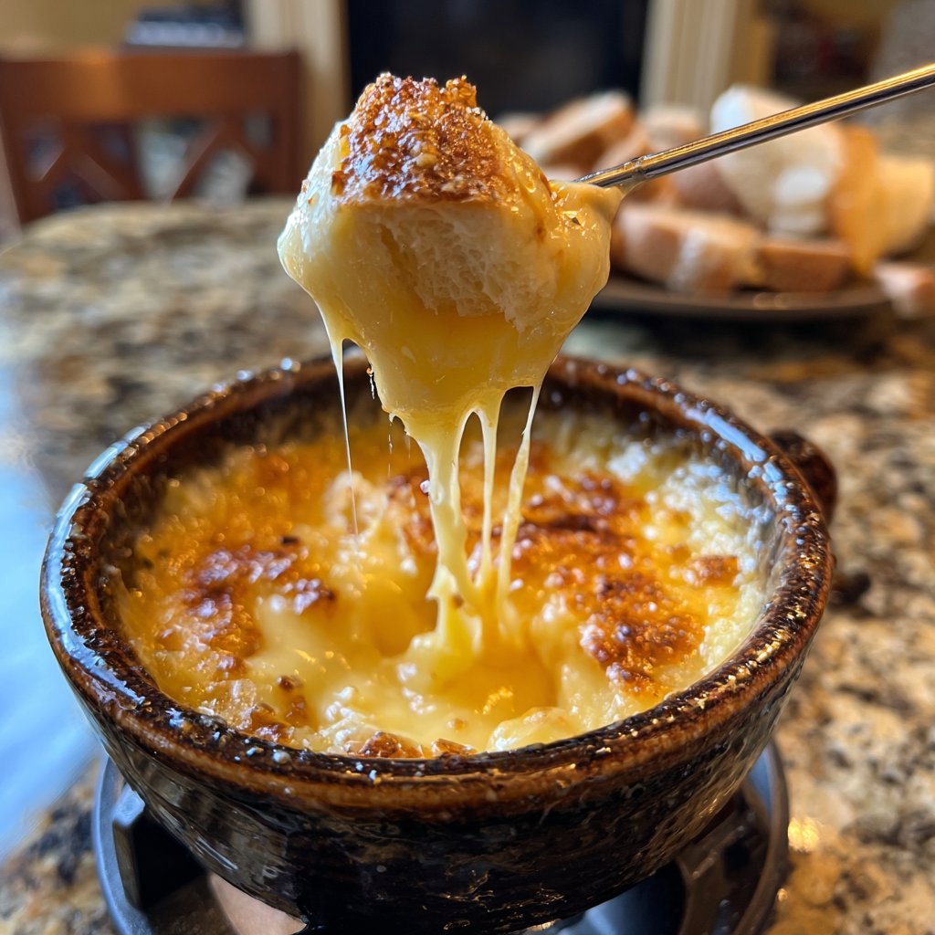 Fondue with Smoked Cheese