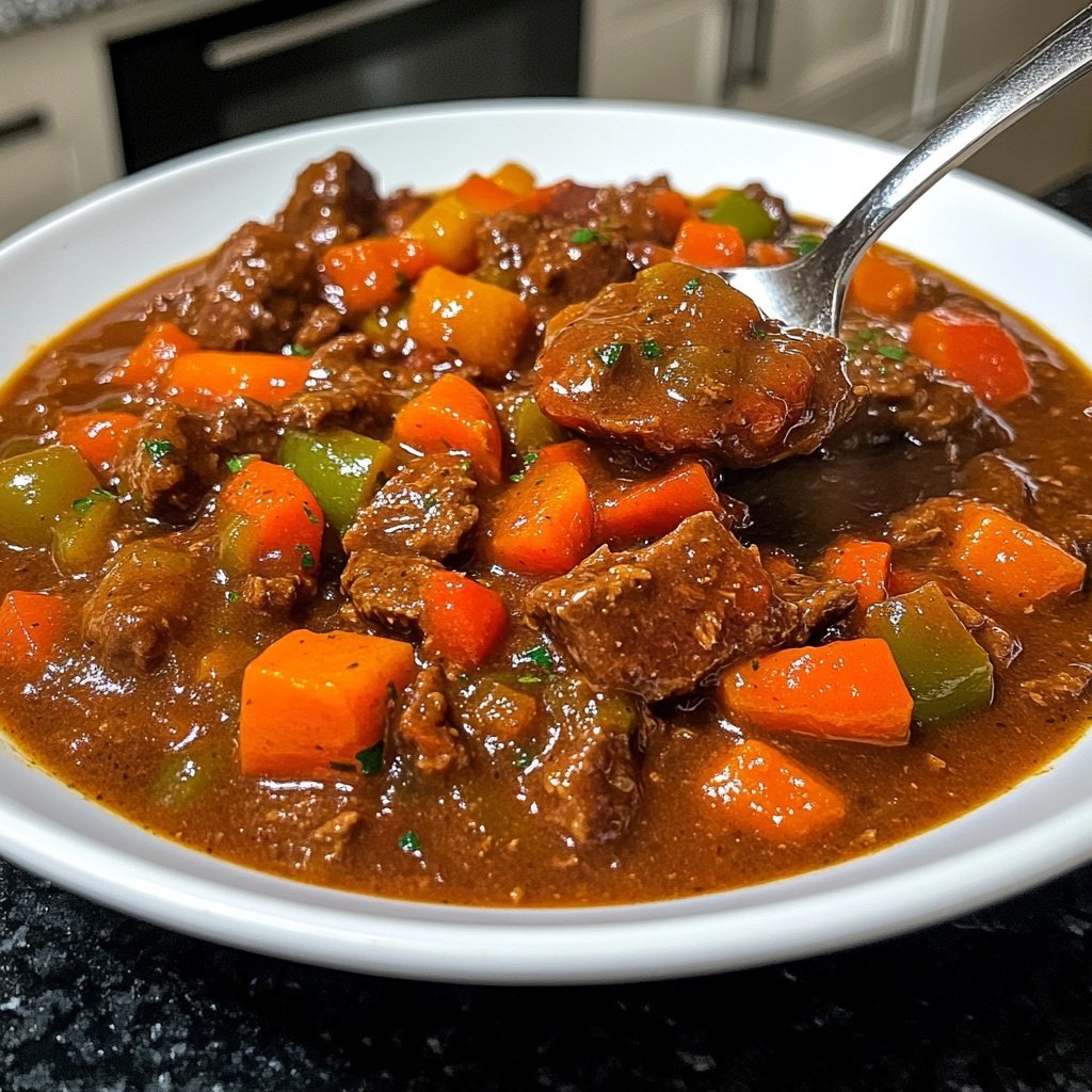 Jamaican Beef Stew With Rice