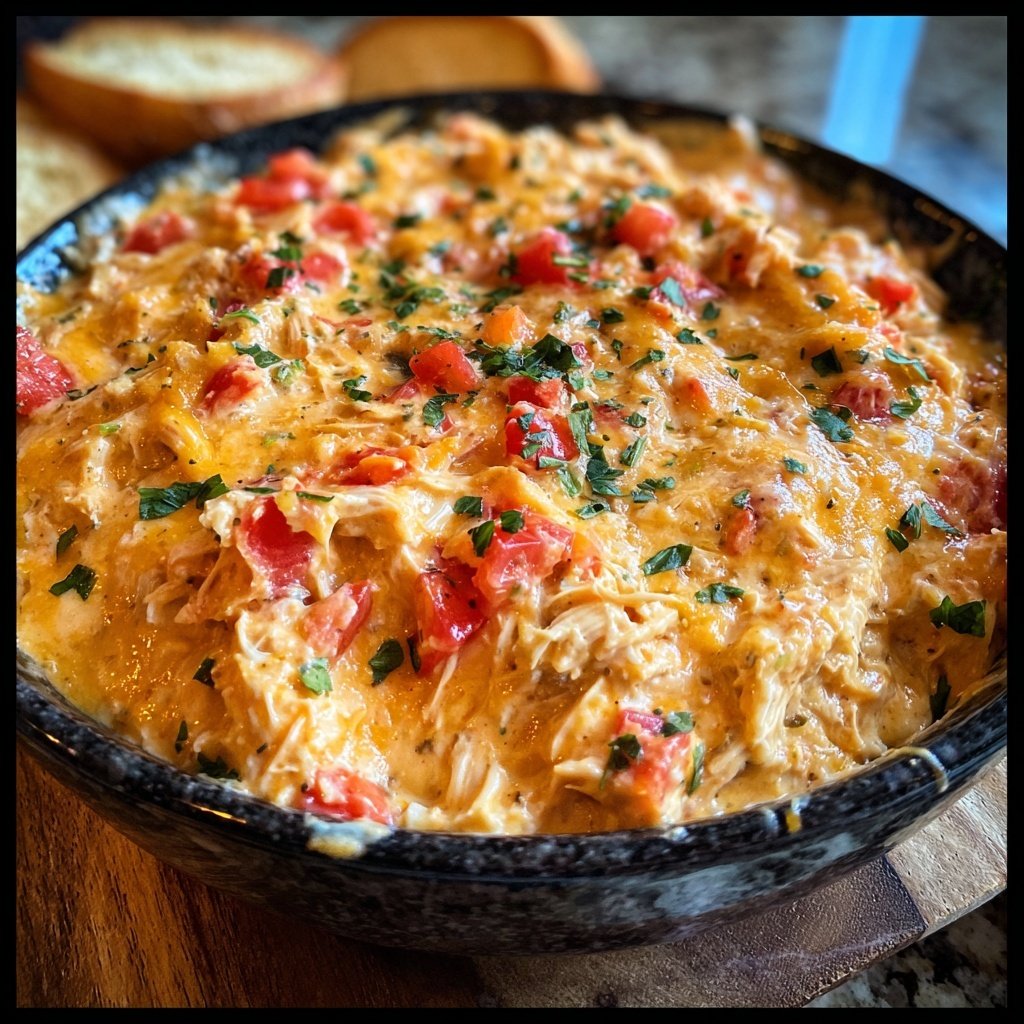 Dump-and-Go Crockpot Chicken Queso Dip