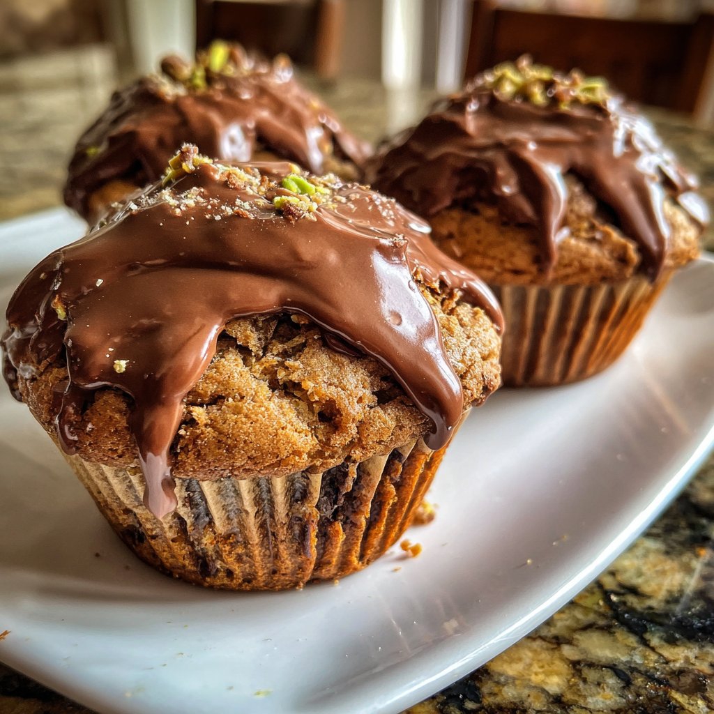 Chocolate Pistachio Cupcakes