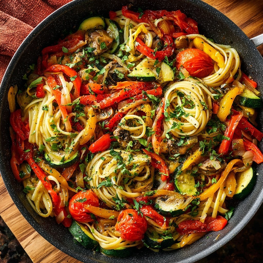 Herbed Veggie Pasta Skillet