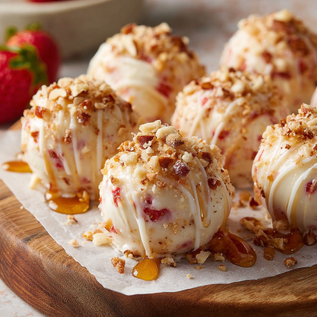 Valentines Snacks Strawberry Yogurt Bites