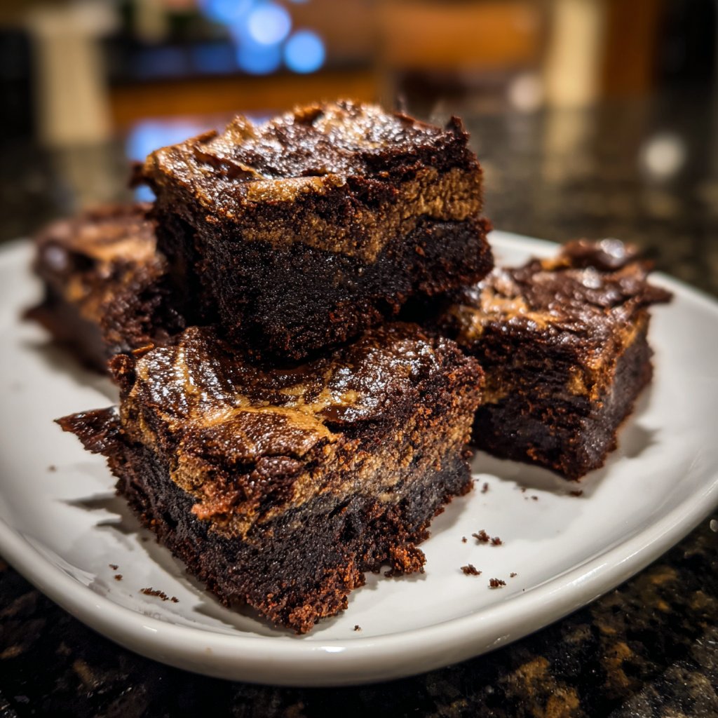 Cottage Cheese Brownies with Cashew Butter