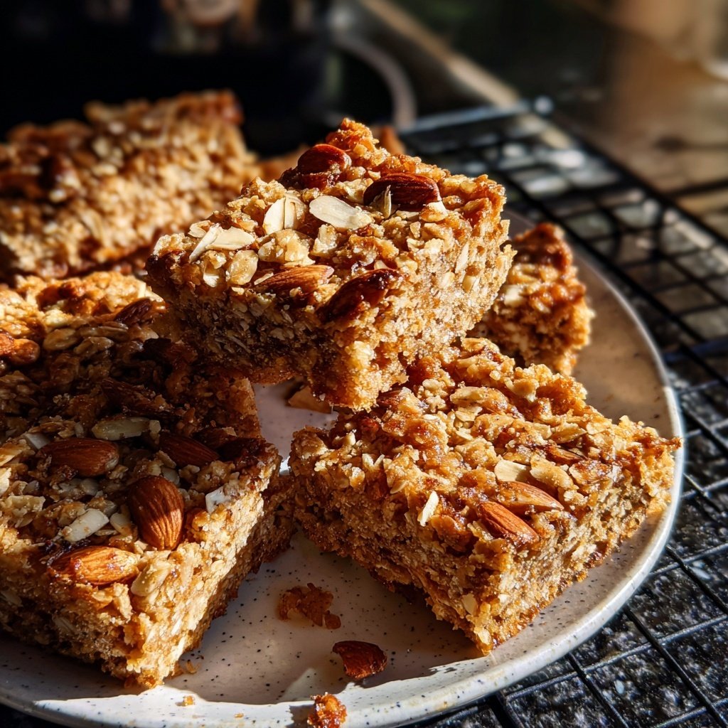Vanilla Almond Oat Breakfast Squares