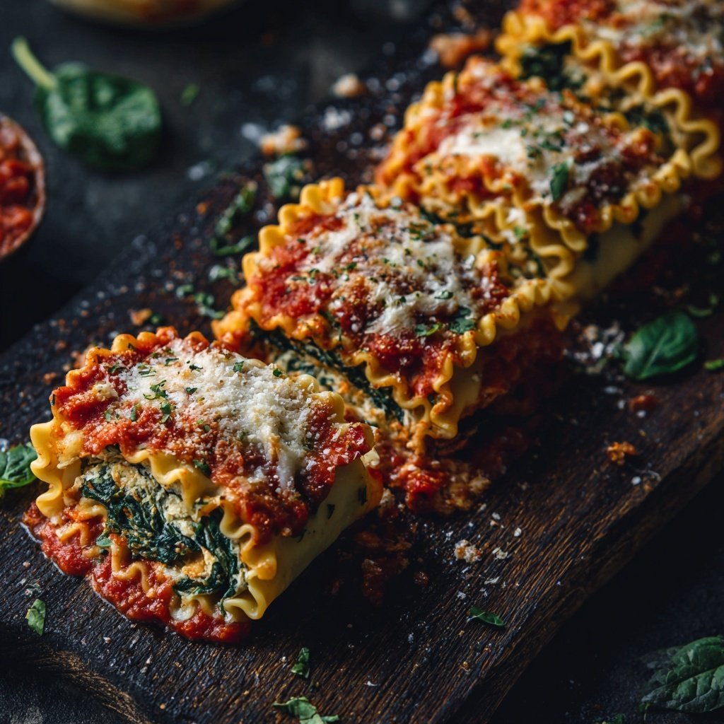 Vegetable Lasagna Roll Ups