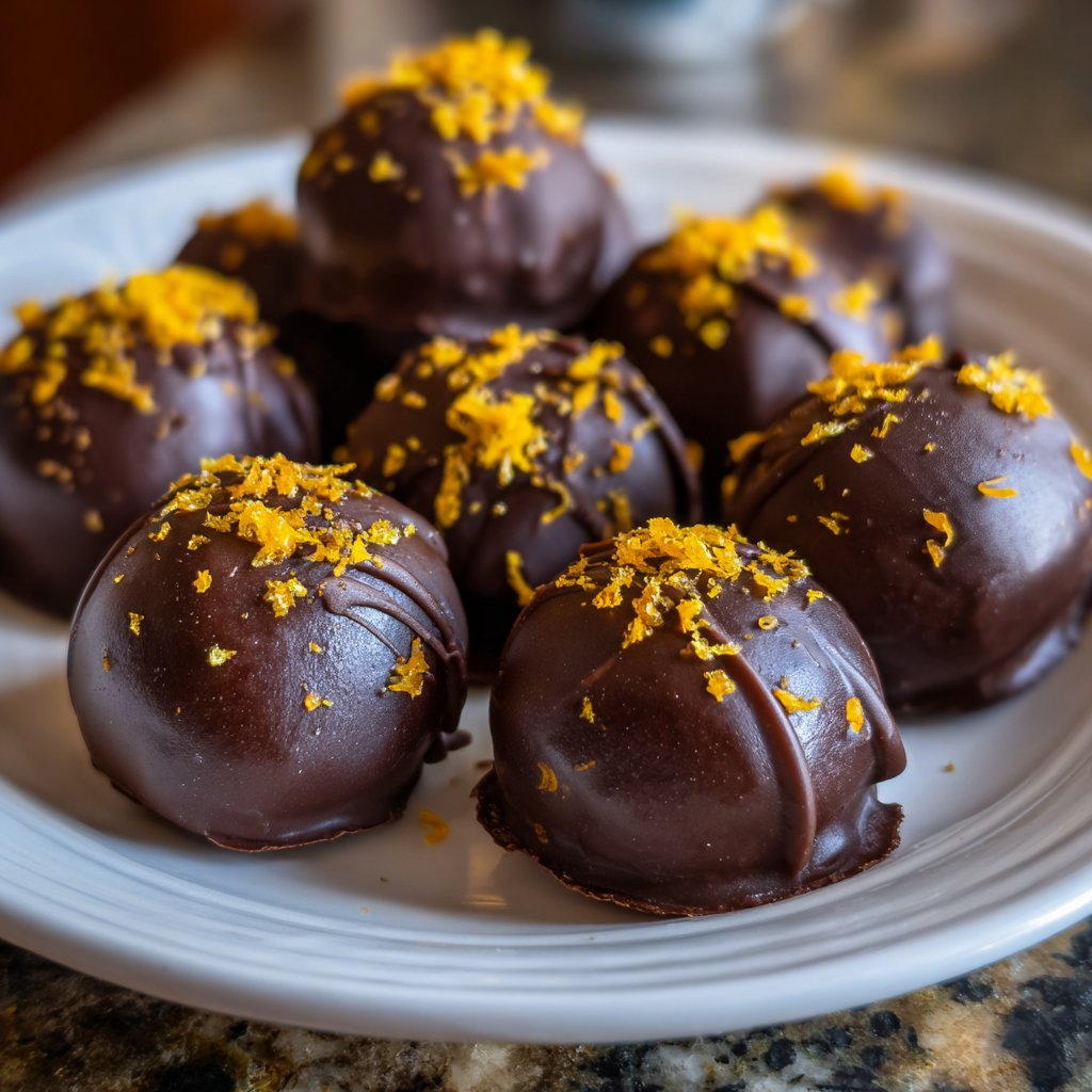 Dark Chocolate Orange Truffles