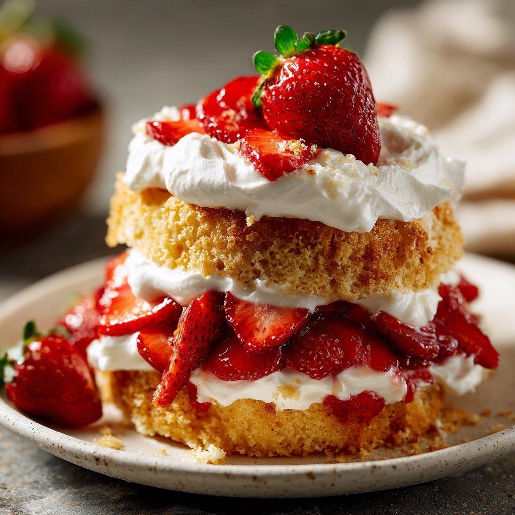 Strawberry Shortcake With Pound Cake