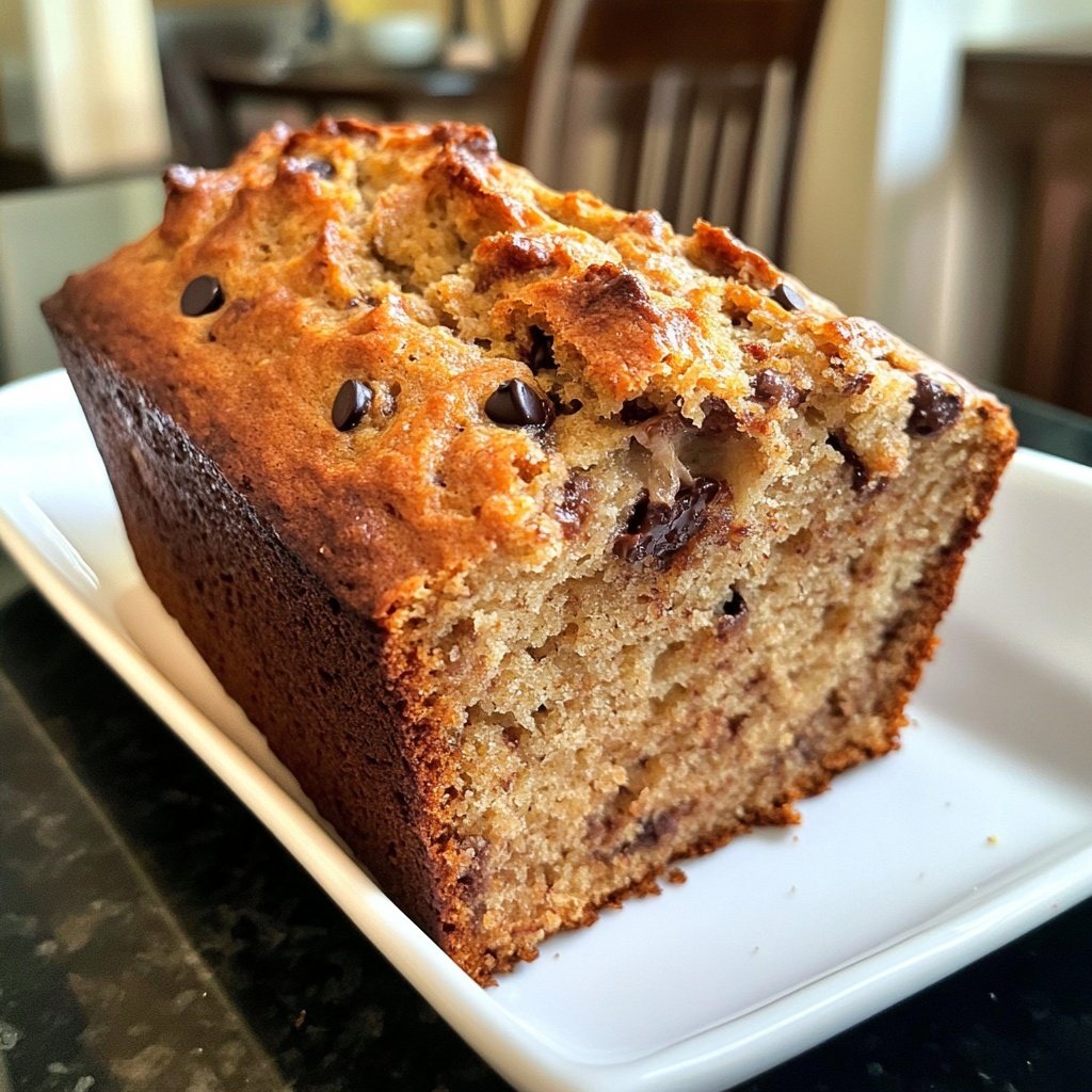 Banana Bread with Mini Chocolate Chips Recipe