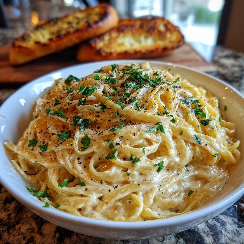 Easy Creamy Garlic Pasta