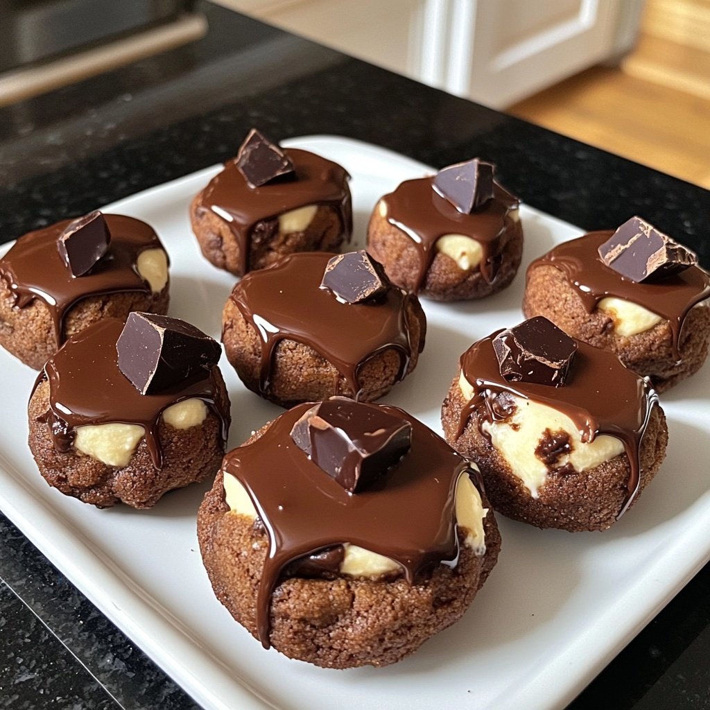 Choco Cheesecake Cookie Bites