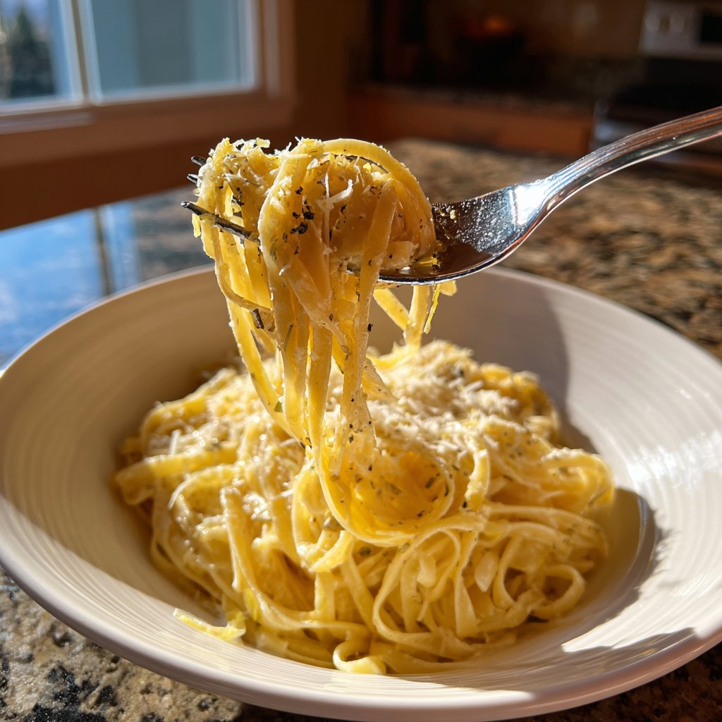 Lemon Butter Tagliolini for Two
