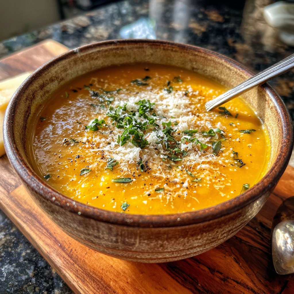 Squash Soup with Parmesan