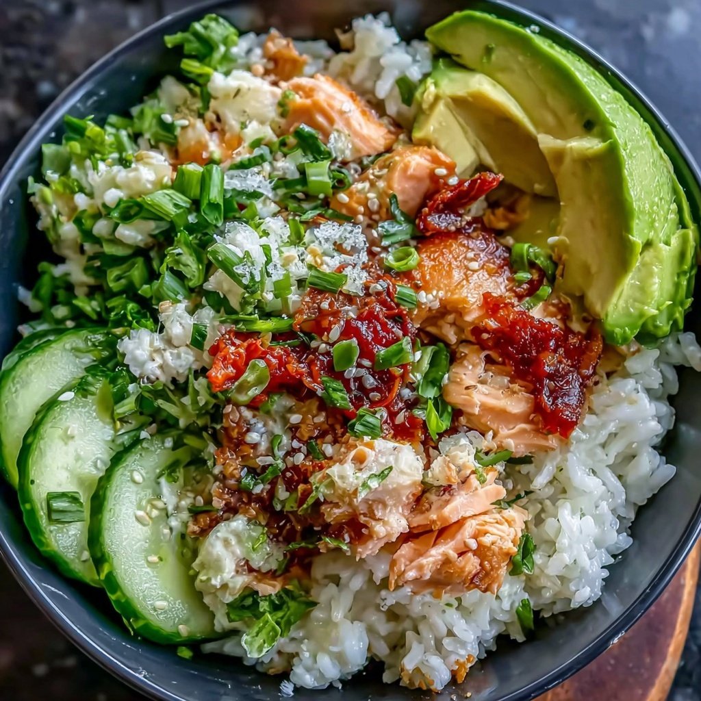 Easy Healthy Salmon Rice Bowl