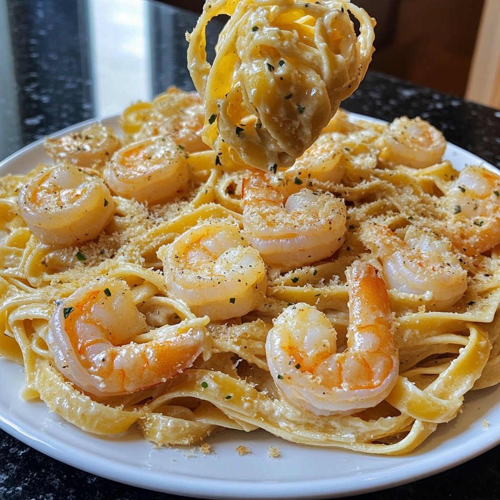 Comforting Garlic Butter Shrimp Pasta Recipe