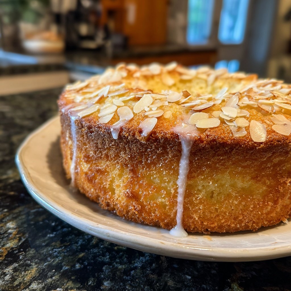Vanilla Almond Yogurt Cake