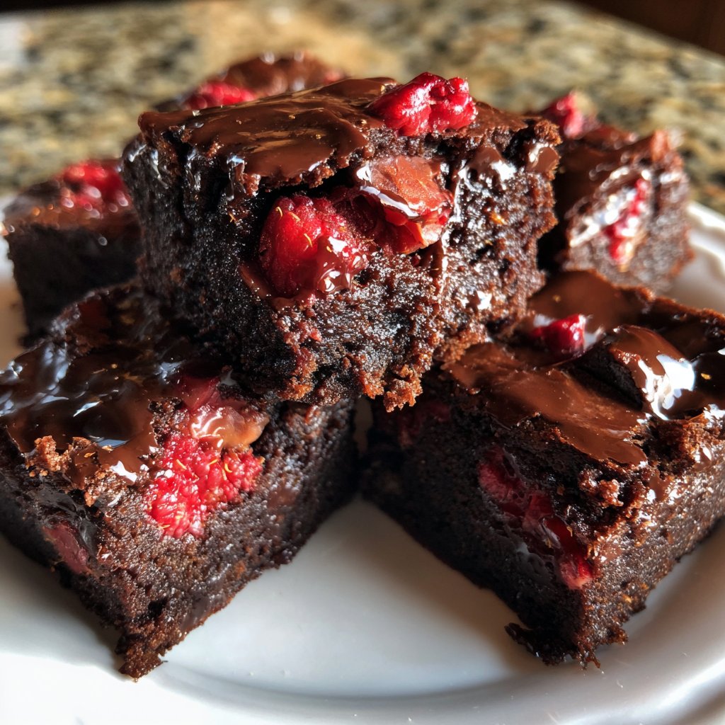 Chocolate Raspberry Brownies
