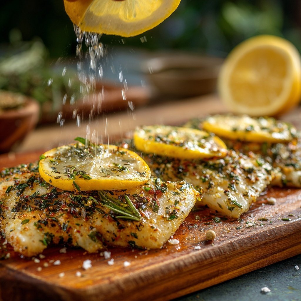 Lemon Herb Baked Tilapia