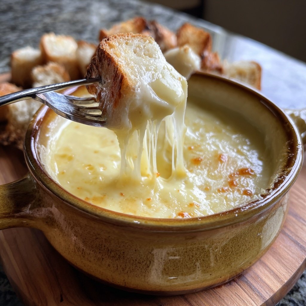 Fondue with Gruyere and Emmental